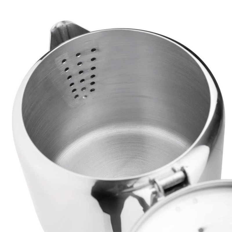 Olympia Concorde Tea Pot Stainless Steel 70Oz 2L Infuser with