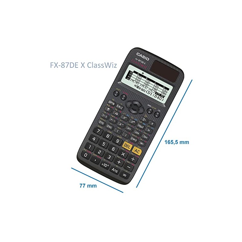 Casio FX-87DE Plus Scientific Calculator, Black