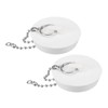 uxcell 2 Pcs Tub Stoppers, Rubber Bathtub Stoppers 2" Kitchen
