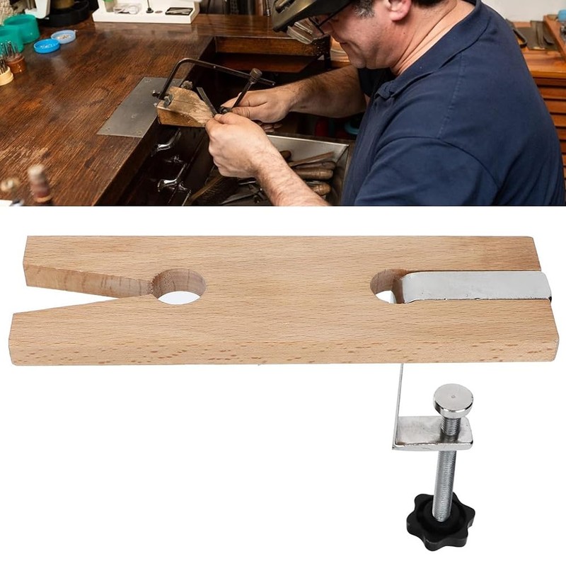 Daiilg Cutting and Polishing Jewelry Workbench, Professional Wooden Bench with