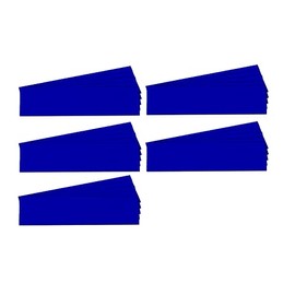 3/4" x 3" Blue Damp Erase Write On Wipe Off Colored Magnet Strips 25/Pkg