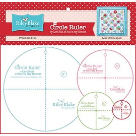 Riley Blake Circle Ruler Set 4/Pkg-9", 6", 4", 2"