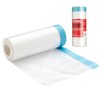 ProDec 110cm x 25m Pre-Masked Polythene Dust Sheet Roll, Dustproof
