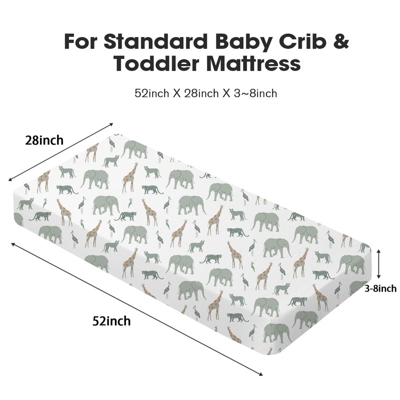 Little Grape Land Crib Sheets 4 Pack for Boys and