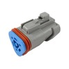 TE CONNECTIVITY DT06-3S-P006 Power Supplies Power-Filters DT Series Grey 3