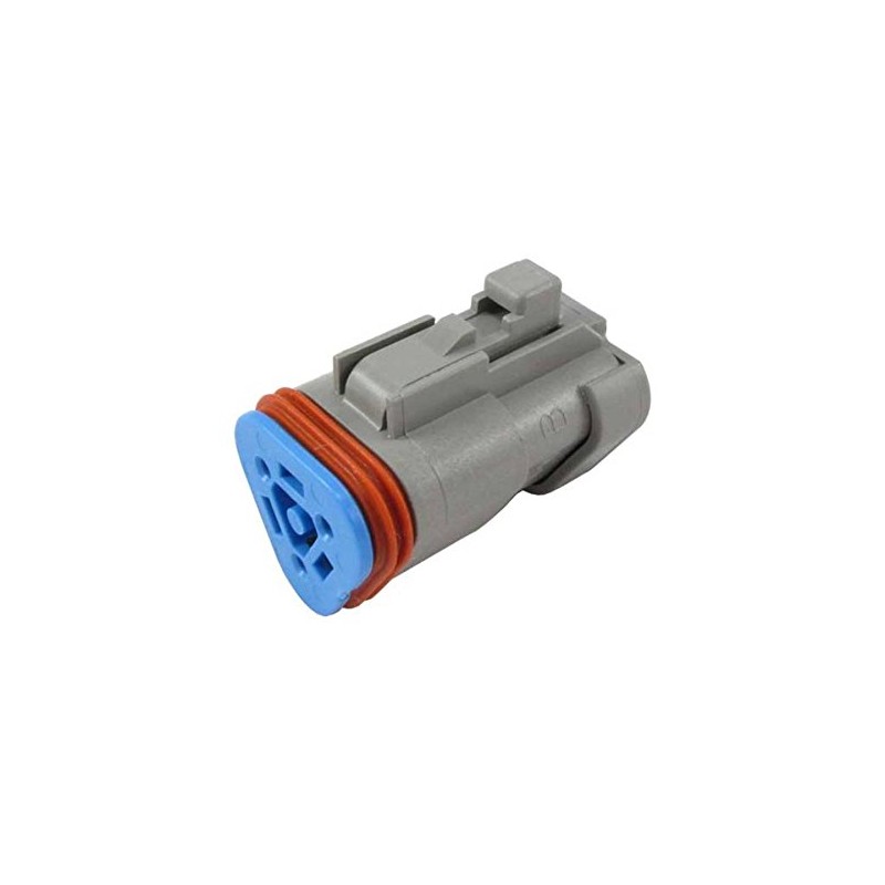 TE CONNECTIVITY DT06-3S-P006 Power Supplies Power-Filters DT Series Grey 3