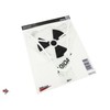 BIKE-label Tank Pad Motorcycle Sticker Radioactive White Universal Tank Protector