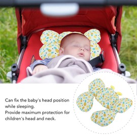 Baby Travel Pillow Universal Design Neck Support Head Protection Comfortable Velvet for Stroller
