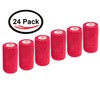 3 Inch Vet Wrap Tape Bulk (Red) (Pack of 24)
