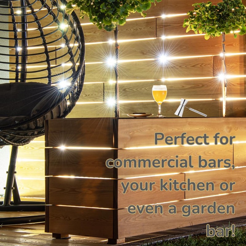 Silver Stainless Steel Cocktail Double Jigger - Professional Bartender Tool,