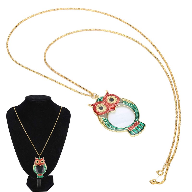 Pendant Magnifier, 10X with Chain Fun Necklace Magnifying Glass, Practical