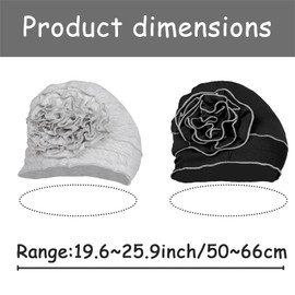 SSKHE Kemo Şapkalar, Rahat Kanser Şapkaları Kadın, Şık Kanser Şapkaları Kadın Siyah, siyah, One Size
