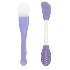 Thinp 2 Pcs Face Mask Applicator,Double-Ended Mask Applicator Tool Silicone Face Masks Brush Applicators for Applying Skin Care Products Facial Masks Brushes for Mud Clay Gel