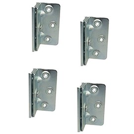 Gedotec Bed Angle Metal Bed Fitting Angle Corner Connector for Beds and Furniture - BETT-FIX | Bed Connector Height 90 mm | Connecting Fitting Galvanised Steel | Pack of 4 - Corner Angle for Screwing