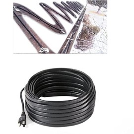 H&G lifestyles Roof Snow De-Icing Heating Cable Self-Regulating-Plug-in Ready Heat Cable 120 feet 8 Watts Per Foot