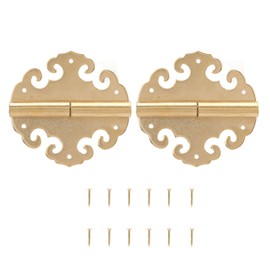 Antique Door Hinges Durable Brass Glossy Classic Antique Style Widely Used Gold Cabinet Hinges for Cabinet Box Door