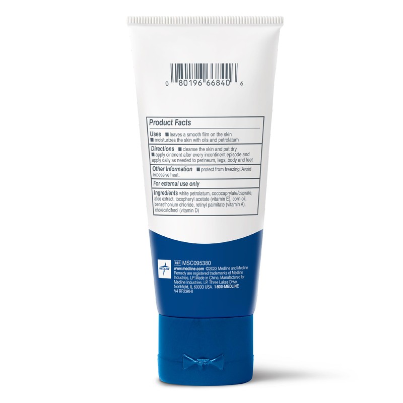 Medline Remedy Essentials Ointment (2 oz Tube), 12 Count, Unscented,