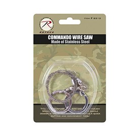 Rothco Commando Wire Saw, Silver, O/S
