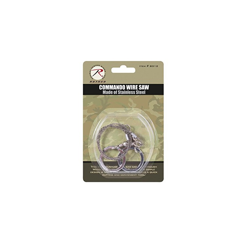 Rothco Commando Wire Saw, Silver, O/S