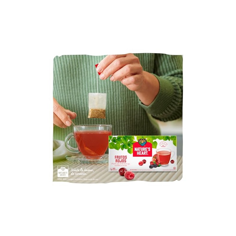 Nature Heart Frutos Rojo Caja Sobres Gramos