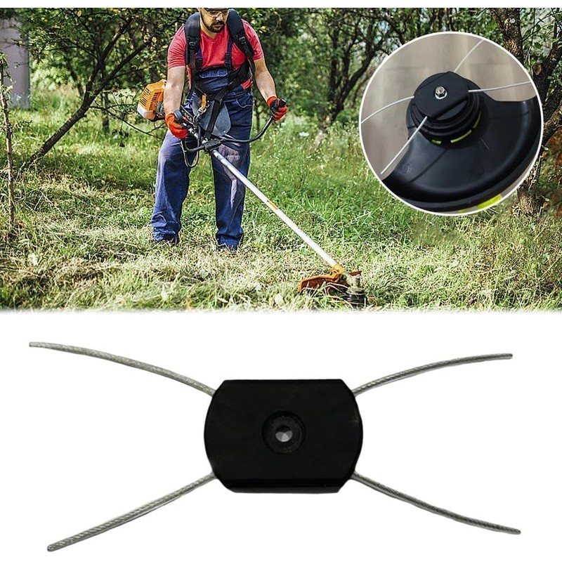 3 Pcs Black Universal Fit String Trimmer Head Electric Weed
