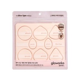 gloworks 뜯어 쓰는 촉촉 커버 팔레트 퍼프 베이지 Gloworks Tear-off Moisture Cover Palette Puff Beige