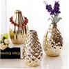 iplusmile 1Pc Unique Gold Ceramic Vase Simple Desktop Decoration for