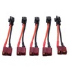 Blomiky 5 Pack Female T Plug to Male SM-2P Plug