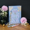 Sara Miller Savannah A5 Fabric Journal, 200 Ruled gold edged