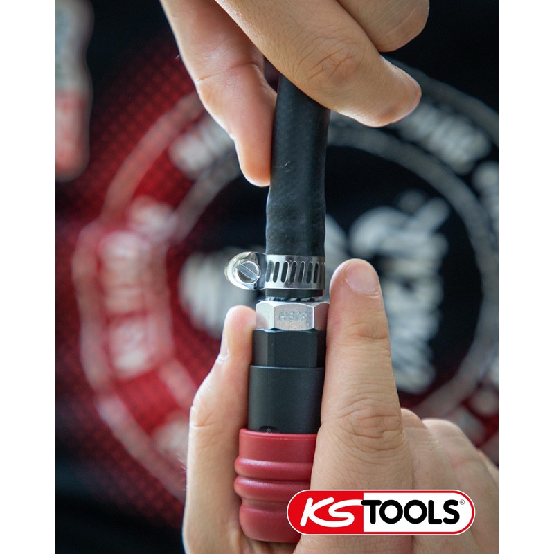 KS Tools 2-stage compressed air coupling 999.9098 14.5 mm, compressed