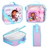 Gabbys Dollhouse Insulated 3 Piece Lunch Bag, Sandwich Box &
