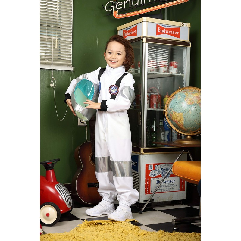 Party City Space Boy Costume For Kids, Size 100, White