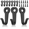 RMENOOR 10 Pcs Coat Hooks, Single Hanger Hook with 10