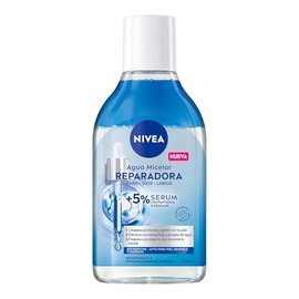 NIVEA Agua Micelar Reparadora Infusionada con Serum (400ml) 5 Suero con Panthenol, remueve maquillaje a prueba de agua, restablece la humectación y...