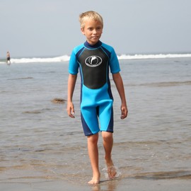 Konfidence Children's Shortie Wetsuit - Blue (5-6 Years)