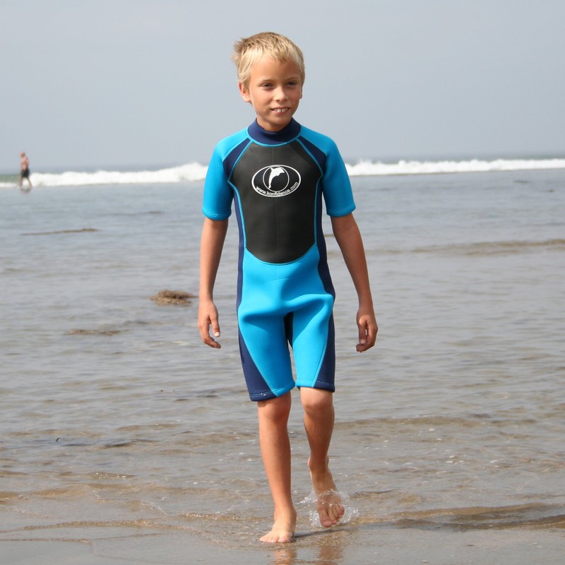 Konfidence Children's Shortie Wetsuit - Blue (5-6 Years)