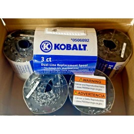 Kobalt 0506892 Dual-Line Trimmer Replacement Spools .065" 18 Count For 40V Max