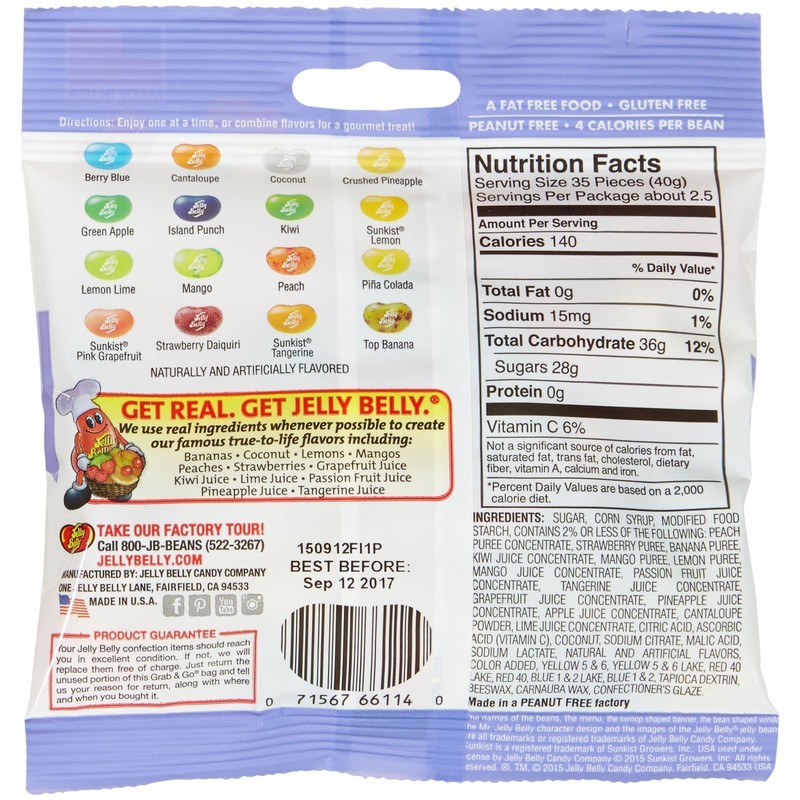Jelly Belly Assorted Beans - Tropical Mix - 3.5 oz.