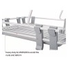 VENETIO Deluxe Aluminum Dish Drying Rack 2 Tiers with Removable