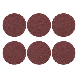 HARFINGTON 25 Pcs 3 Inch Sanding Discs, 40 Grit Hook and Loop Sandpaper, No-Hole Aluminum Oxide Orbital Sander Sandpaper for Woodworking Automotive Metal Polishing, Red