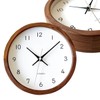 KATOMOKU Muku Clock 13 Walnut Radio Clock Continuous Second Hand