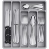 Lifewit Silverware Drawer Organizer Tray, Plastic Cutlery Storage for Kitchen