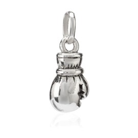 NKlaus Pendant Boxing Gloves 925 Silver 15 x 8 mm Talisman Charm Amulet 36291, Sterling Silver