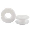 JCBIZ 12pcs 55mm Plastic Spool White Bobbin Empty Spools for
