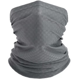 Unbranded Neck Gaiter Balaclava Face Mask Cooler Sun Protection Scarf Cooling Gator Shield - Gray