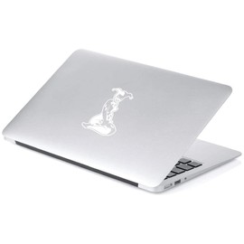 AGL USA White Harley Quinn Retro Kneeling Car Window Decal Sticker | Approx [6.5H x 3.5W]” in Vans/Walls/ Laptop/Car/Glass/Truck/Window/Bumper