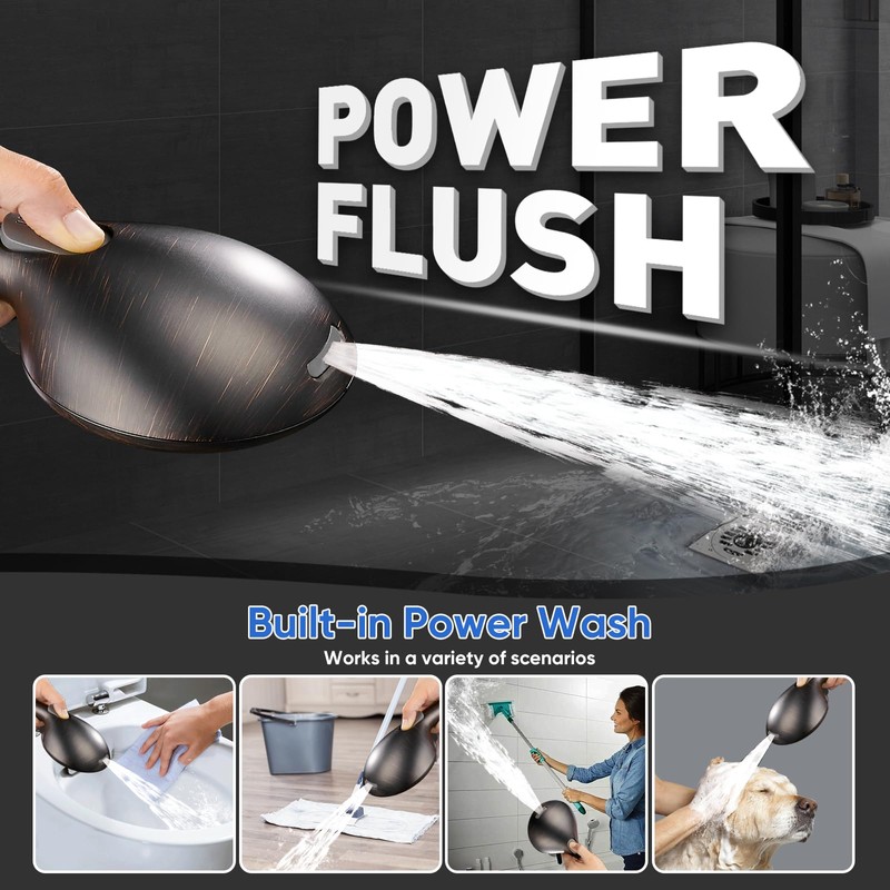 Cobbe ORB High Pressure Shower Head with Built-in Pause Button