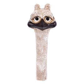 Funny Hidden Long Neck Garden Decorations Resin Cute Poultry Long Neck Statue for Outdoor Yard Art Garden Patio Courtyard Ostrich Head 27cm/10.6in