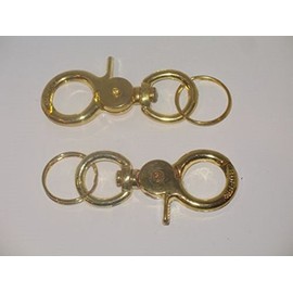 (Lot of 2) 3" SOLID BRASS FLAGPOLE Military Grade Outdoor Outrigger Flag CLips