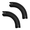ZSHINE Curtain Single Tracks Heavy-Duty Curtain Rails 90 Degree Connector